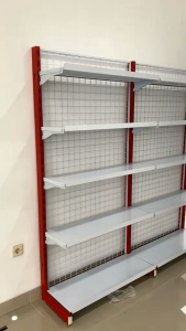 Rak toko Gondola minimarket supermarket single deret panjang 180cm