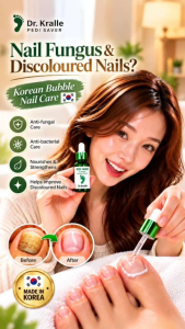 🇰🇷DR KRALLE PEDI SAVER NAIL FUNGUS TREATMENT 15ML ~ K-BEAUTY SPECIAL BUBBLE CLEANING - Disinfect Soothes Irritated Skin Treat Infected Toenails Anti-Bacterial Anti-Fungal Supply Nutrition & Moisture. Exp:05/2028