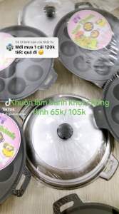 Khuôn bánh khọt CAO CẤP nhôm chống dính 7 bánh 8 bánh 10 bánh 12 bánh