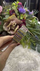 🔥กำไลนพเก้าพลอยหลากสี อัญมณีพลอยแท้จันทร์บุรี สินค้ามีชิ้นเดียวค่ะ สั่งทำพิเศษ มีใบรับประกัน