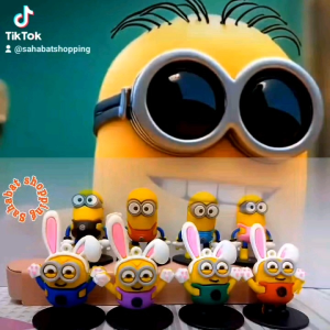 Pajangan Dashboard Mobil Karakter Minions Egg