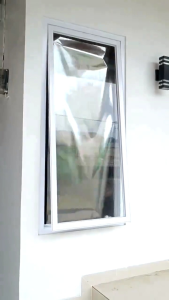 Kaca Film One Way Black Silver Premium Stiker Kaca Film Untuk Kaca Jendela Pintu Rumah Gedung Mobil Tolak Panas