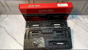 Gvm - Sepasang Dudukan Plat Nomer Karbon Untuk Semua Motor/Bingkai/Cover Plat Nomor Carbon Chems Nmaxaeroxbeatvariomiopcxvixionninjacbrrevoscoopy