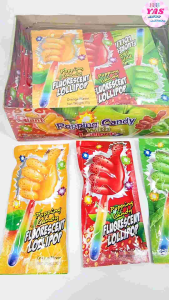 30pcs POPPING CANDY FLOURESCENT LOLLIPOP/ loot bag fillers / paninda / giveaways / party favors.