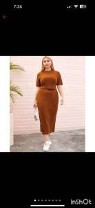 TERNO SKIRT - Casual Plus Size Terno with Top and Skirt