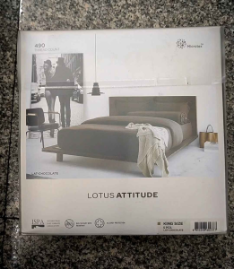 ผ้าปูที่นอน Lotus Attitude▪️490 เส้นด้าย▪️#ของแท้ (ไม่รวมผ้านวม)