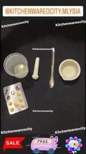 Ceramic Mortar / Pestle for Medicine / Medication Mortar / Lesung Ubat / Lesung Ceramic