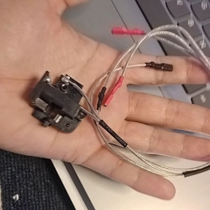 Electric Switch V2 APS for Toys Only - Blaster Gun Accessory - Red and Black Wires - Ram Logo Box - Not an Option Brand - Indoor Electronic Toy Component