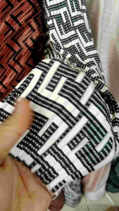 bahan kain plisket motif F mewah