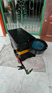 กระติกชิงหลิว ตกปลา 32 ลิตร Yeyingzhe สีดำ พร้อมล้อลาก พร้อมอุปกรณ์ครบชุด