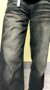 Celana Panjang Jeans Washed Loose Fit Pria Standart Reguler Celana Jeans Pria Jins Gombrang Komprang