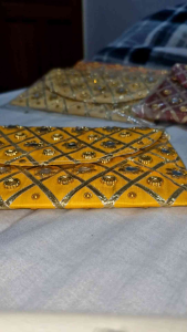 Handcrafted embroidered clutch bag Ready Local Stock