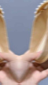 Pearl strap mary jane half cover thick sole sandals shoes