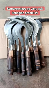 Arit Rumput Madura Asli Bahan Per Baja Asli Super Tajam - Arit Pengaritan Baja Asli Super Tajam