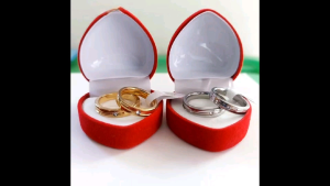 Cincin Couple Titanium Tunangan Antikarat Cincin Mata Free Box