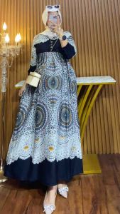 Agniya Dress / Dress Holang Kaya / Dress rayon wanita viral