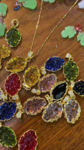 Mặt dây chuyền bà hồ ly chúa 9 đuôi đá pha lê bọc thép titan vàng đính đá bền đẹp may mắn nhân duyên