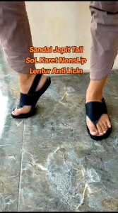 Sandal Wanita Jepit Tali Belakang Sandal Talincang SoL Karet Anti Licin