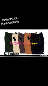 Celana Chino Pendek Pria Pinggang Karet & Bahan Melar Premium
