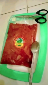 Raw food kelinci giling