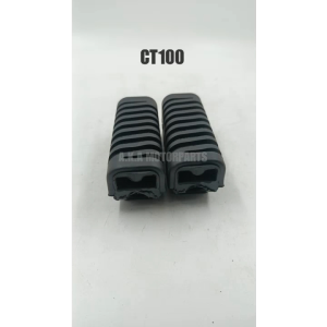 MOTORCYCLE (1SET) RUBBER FOOTREST FRONT FOR CT100/BAJAJ