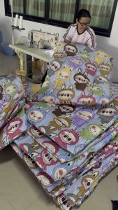 พร้อมส่ง 💥ที่นอนเด็กอนุบาล (ลายลาบูบู้ ยอดฮิต💥) น่ารักๆ🧺🧸 ที่นอนสำหรับเด็กอนุบาลมีหมอนในตัว หมอนถอดชักได้ 🌟🦋💙