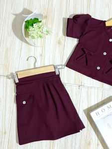 Setelan Callista Baju Croptop Rokcela Anak Perempuan Terbaru Usia 1-7 Tahun Model Kekinian