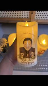 PERSONALIZED LED CANDLE/with Name&Picture