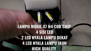 Lampu LED X7 H4 Ori Taffled 4 Sisi PNP Avanza Xenia Ayla Panthee Kijang DLL Isi 2