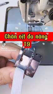 Chân vịt đa năng T9 SẮT chạy viền dùng cho máy may 1 kim công nghiệp