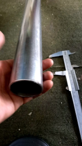 Pipa Besi Seamless 1.8 inch | Od 45mm / Id 40mm Tebal 2.5mm Panjang 20cm sampai 100cm