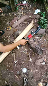 GOLOK BANTEN TEBANG BAMBU DAN POHON UKIRAN MACAN BERKUALITAS