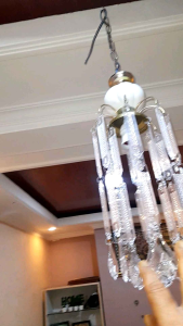 Lampu hias ruang tamu  kristal akrilik diameter 17cm