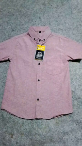 Baju Kemeja Couple Ayah Anak laki laki Tangan Pendek