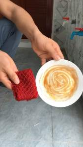 Miếng lưới rửa chén bát cước lưới chùi xoong nồi LƯỚI SUM sắc màu