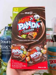 Bánh Gấu Nhân Socola Meiji Hello Panda Chocolate 32 gói của Mỹ - Date 06/2026