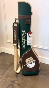 TÚI ĐỰNG GẬY TẬP GOLF MINI CLUBHOUSE CLASSIC HAFT BAG HÀN QUỐC - Phong Cách Retro Cổ Điển | Túi Tập Nhỏ Đeo Vai Chéo Chất Da Cao Cấp
