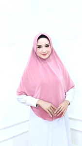 HIJAB INSTAN BERGO ELMAS SIZE XL JERSEY PREMIUM JILBAB KERUDUNG DAILY HARIAN