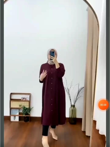 HF~PROMO BELI 3 GRATIS 1 [ BISA COD ] TERLARIS AYUNI LONG TUNIK TERBARU | FASHION WANITA MASA KINI | BAJU MUSLIM matt SAKILA HQ