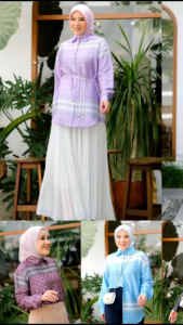 Atasan Kemeja Wanita Monogram Shirt By Rafika Store / Nazra.Sha
