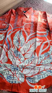 SANJAYA KEMEJA BATIK PRIA LENGAN PANJANG SLIMFIT LAPIS FURING BAHAN KATUN SOLO SERAGENAN