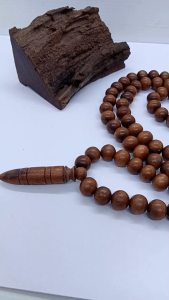 kalung tasbih kayu setigi setegi laut Asli Fs089
