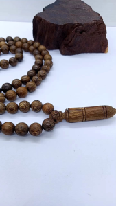 kalung tasbih kayu kelor jawa original Fs088