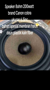 speaker woffer membran 8inc 200watt merk cobra  berkualitas bagus murah