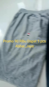 Celana BABY Terry Pria 5 Pcs 100 Ribu Celana Pendek Sport Zipper Flieece Murah Best Seller