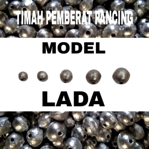 Paket 250 Gram | 1/4 Kg Timah pemberat  pancing tipe  Lada lebih aerodinamis