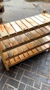 Rak Sepatu Kayu Jati Minimalis elegan