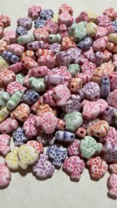 100 pcs cute sea fish beads for diy jewelry accessories mix colors
