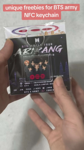 BTS Army World tour Army NFC Acrylic Keychain (Dual sides- front and back) kpop freebies gift - Tap and play