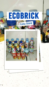 Ecobrick Botol Le Mineral 600 ml berat 200 gr lebih | Ekobrik Botol Aqua 600 ml berat 200 gr lebih | Ekobrick Teh Pucuk Harum berat 120 gr lebih